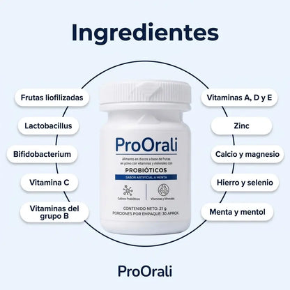 ProOrali — Discos Probióticos · Frescura que empieza por dentro
