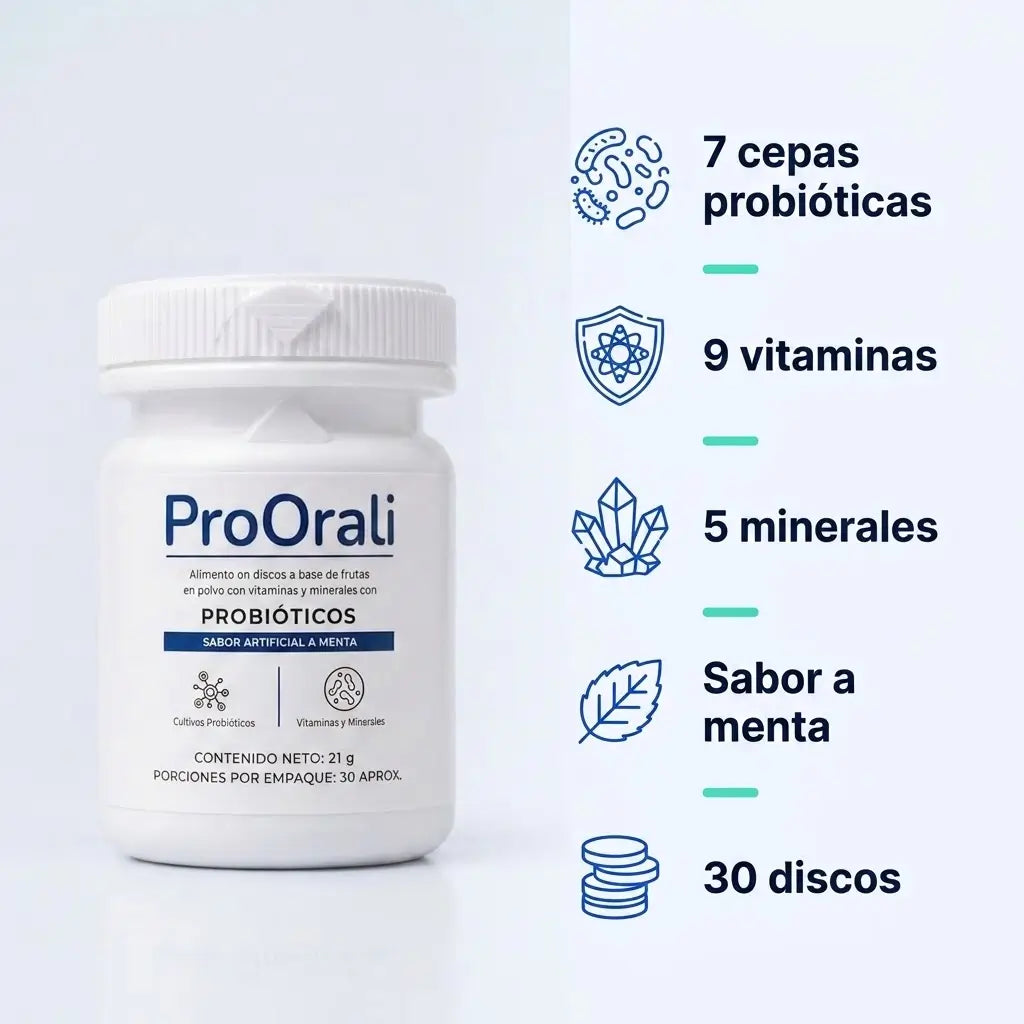 ProOrali — Discos Probióticos · Frescura que empieza por dentro